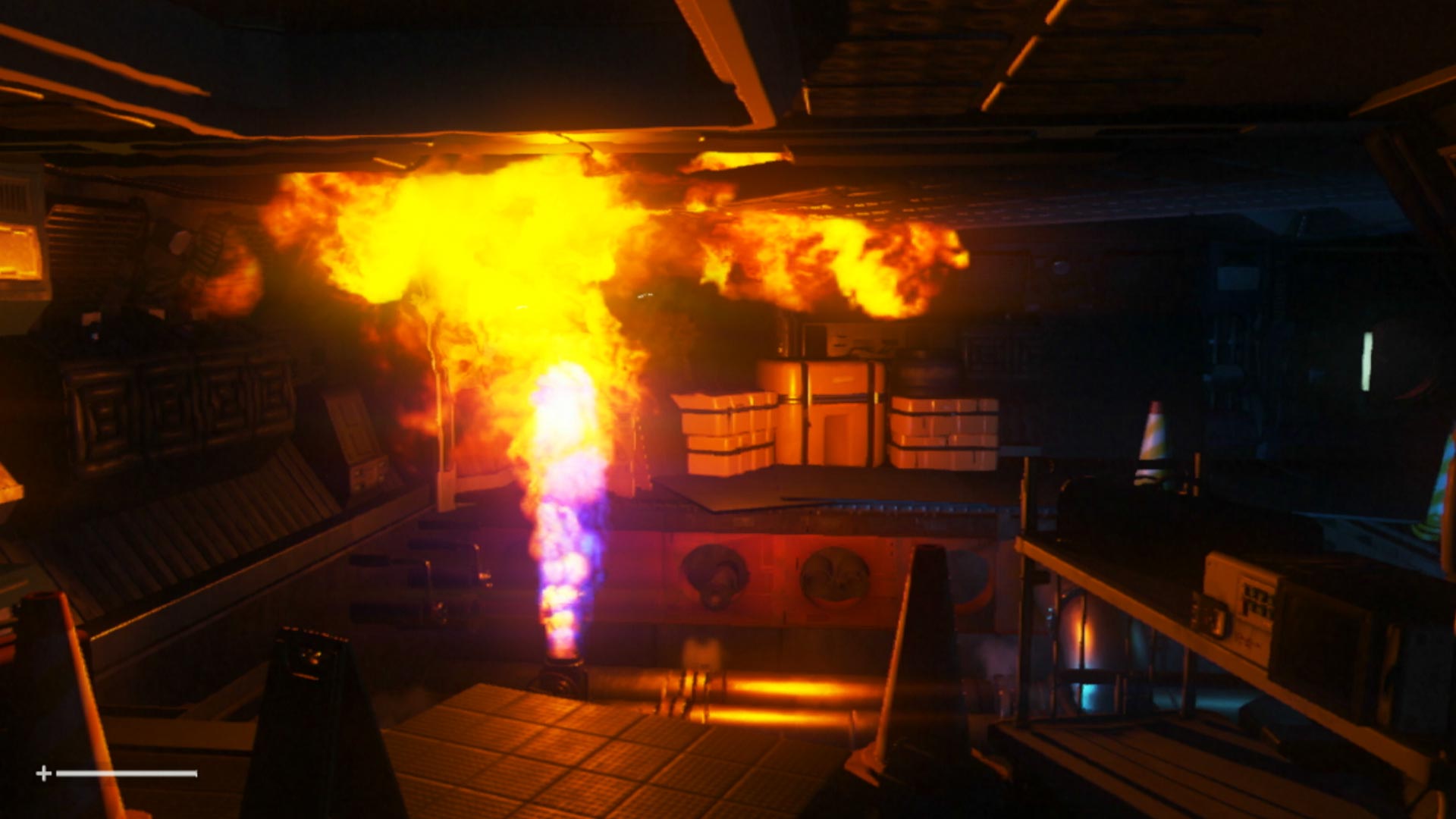 Alien Isolation PS3 explosion fire