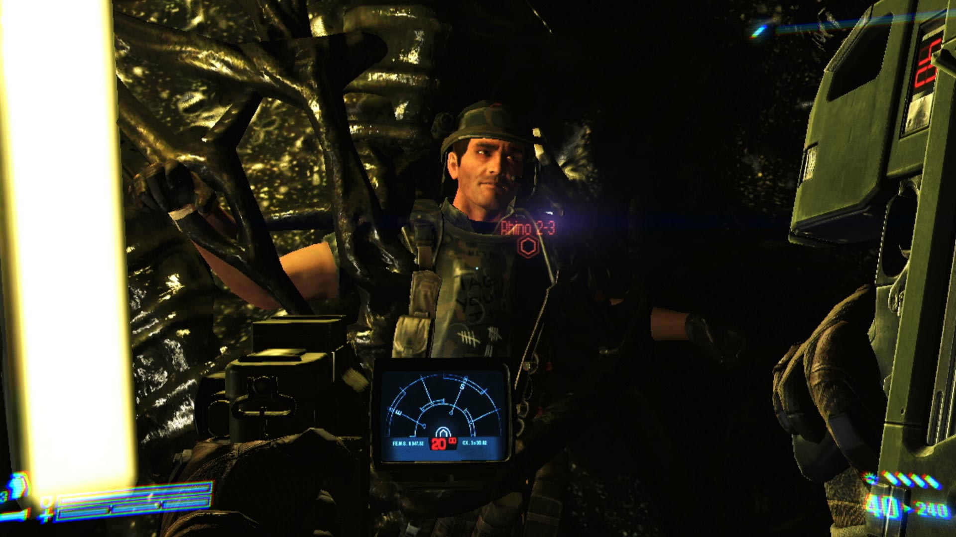 Aliens Colonial Marines PS3 Rihno 2-3 location