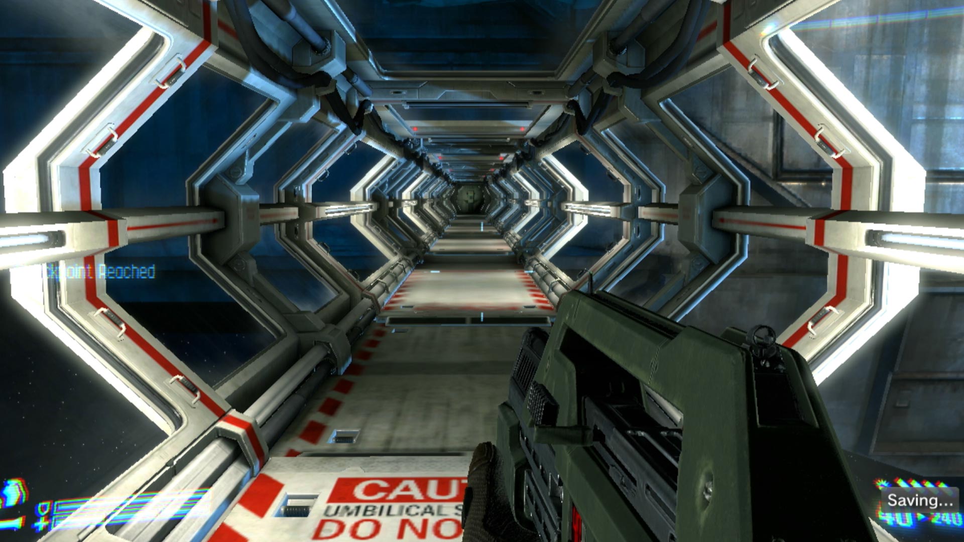 Aliens Colonial Marines PS3 space hallway corridor