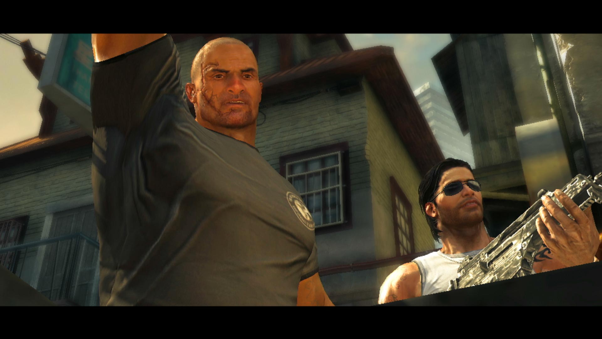 Army of Two The 40th Day PS3 cutscene main characters