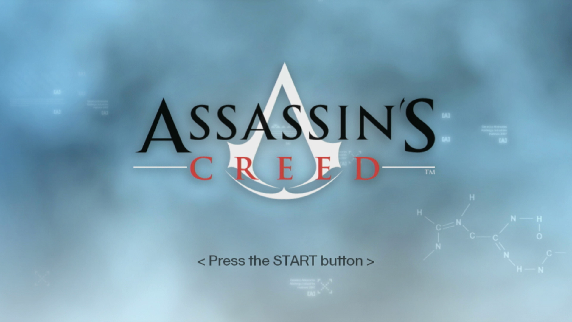 Assassin's Creed PS3 title start screen