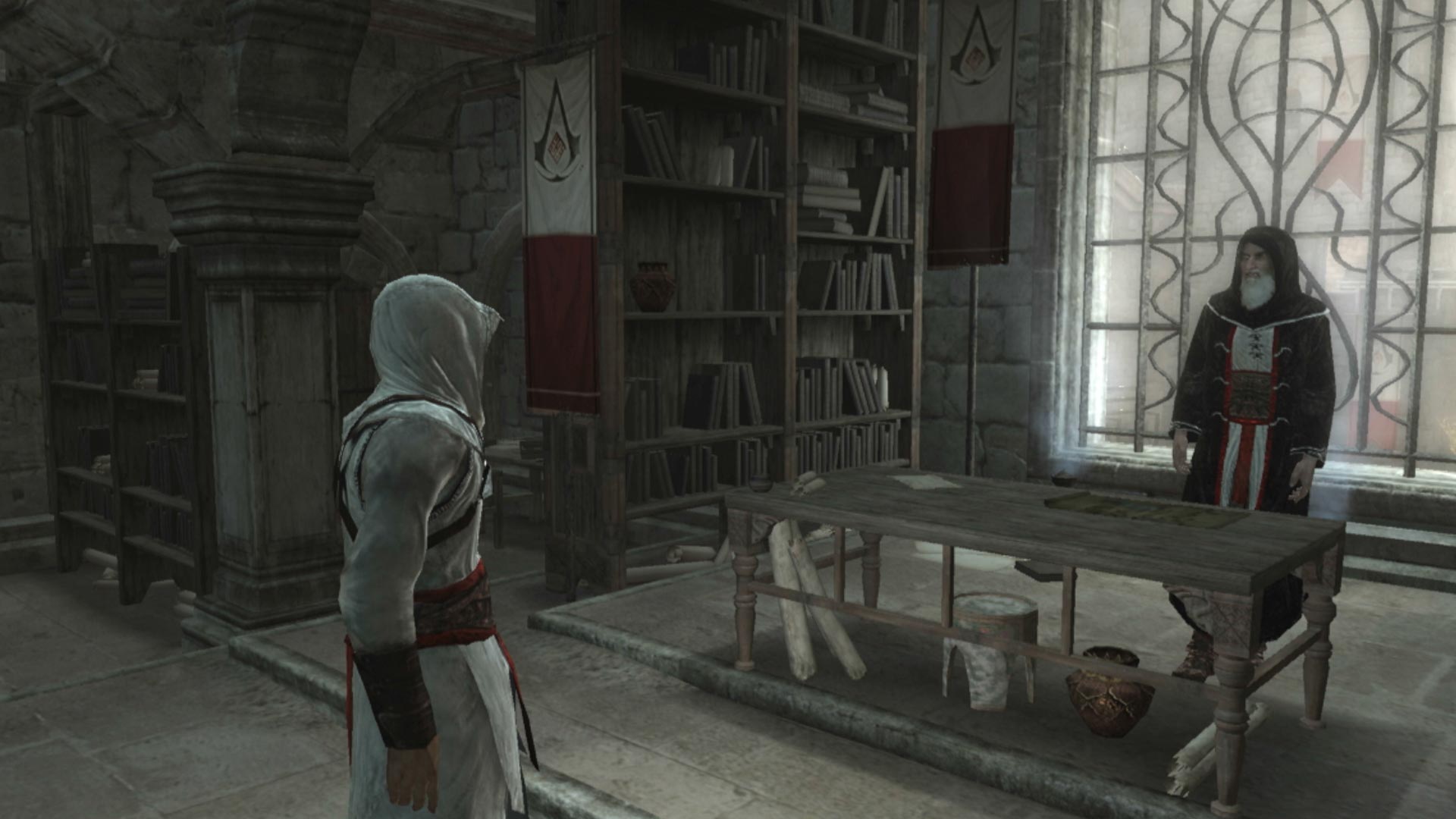 Assassin's Creed PS3 Al Mualim meeting