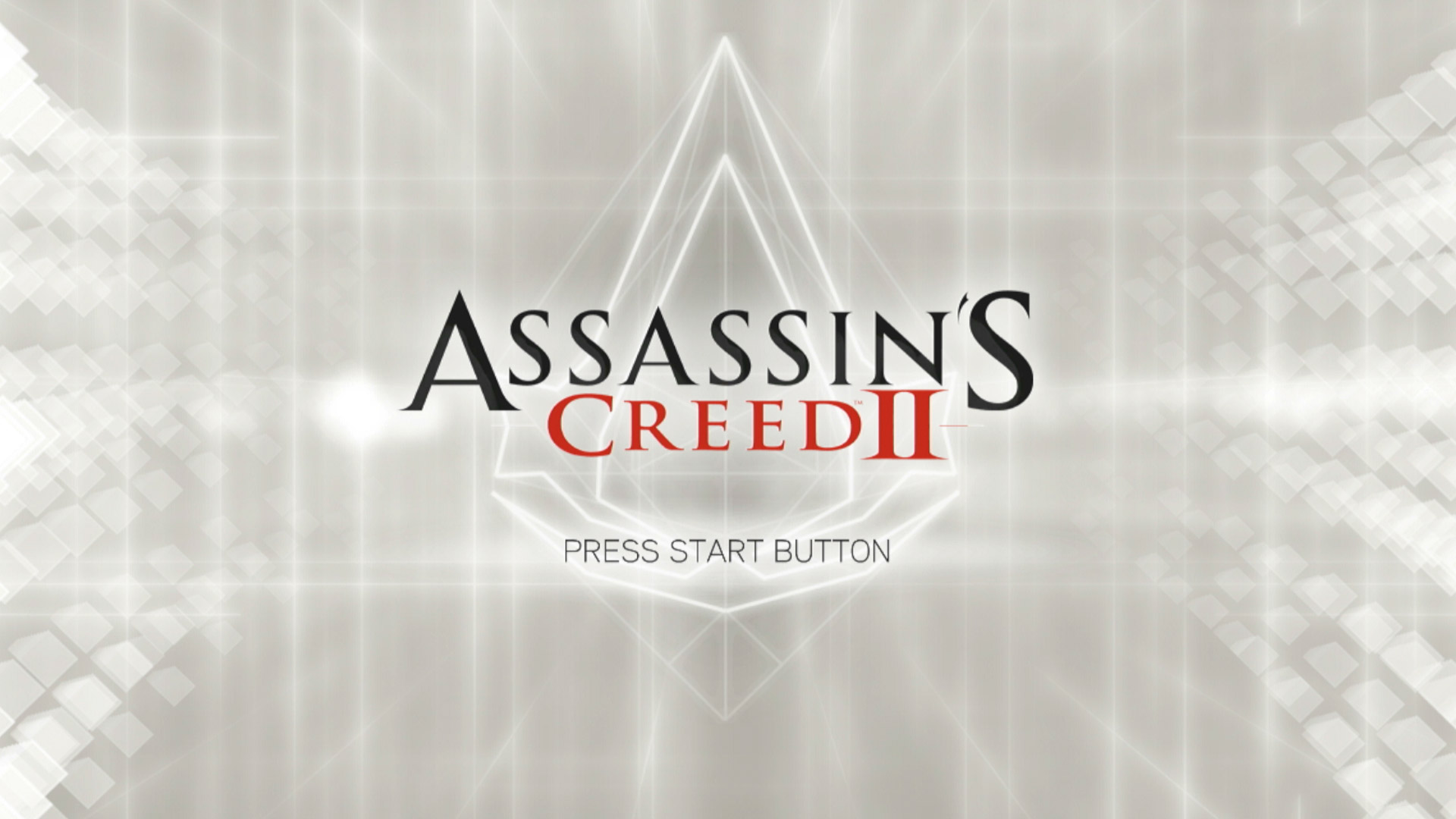 Assassin's Creed II PS3 title start screen