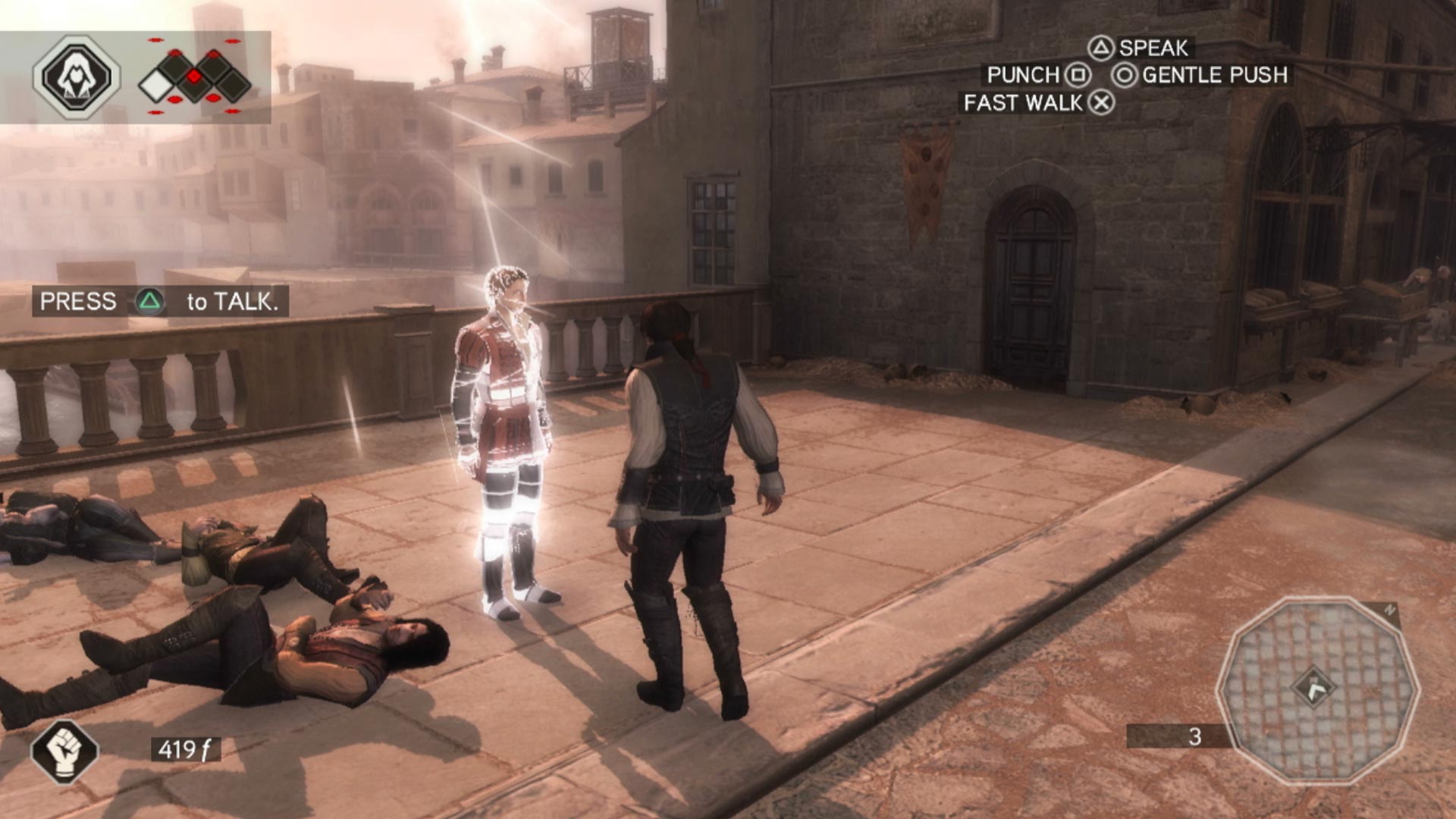 Assassin's Creed II PS3 mission start point