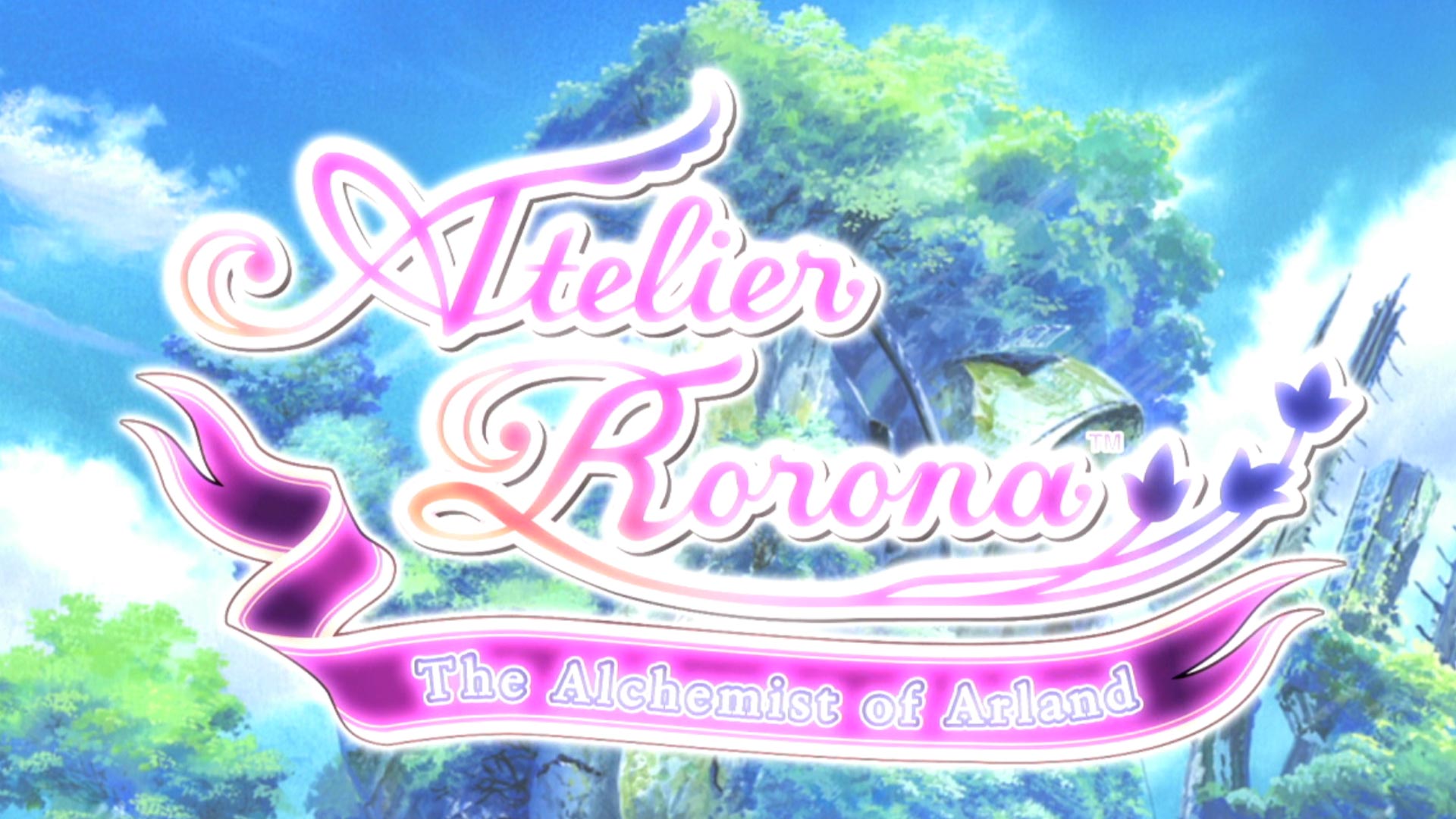 Atelier Rorona The Alchemist of Arland PS3 title logo start screen