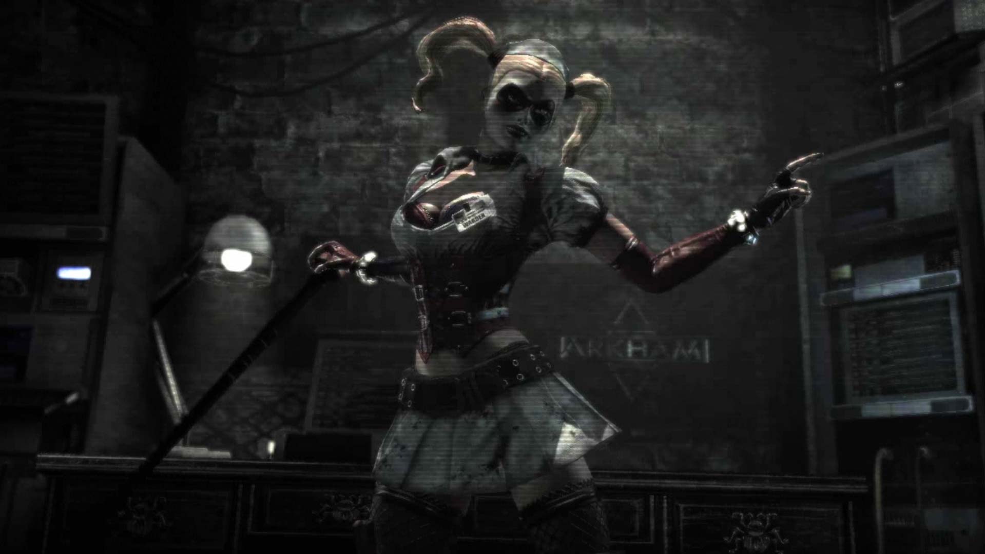 Batman Arkham Asylum PS3 harley quinn character screenshot