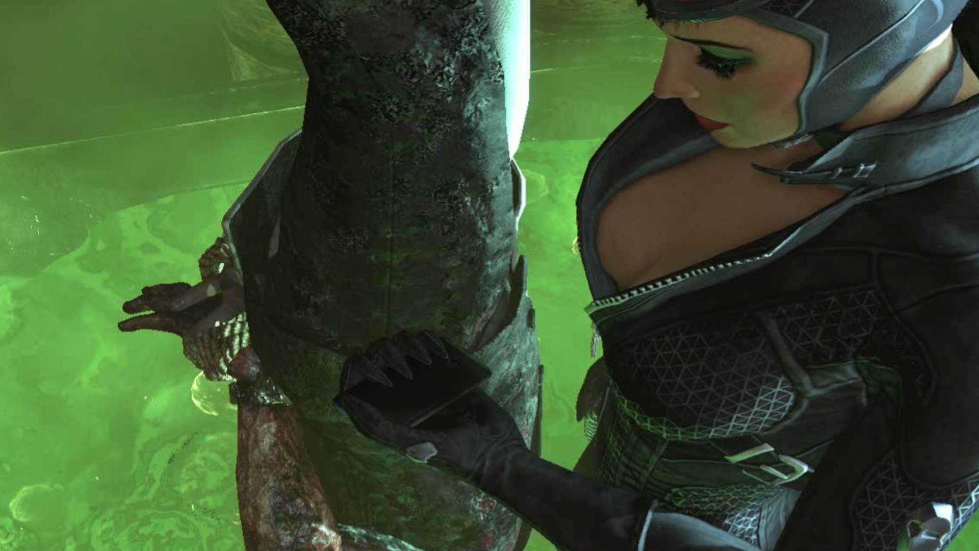 Batman Arkham City PS3 catwomen cutscene screenshot