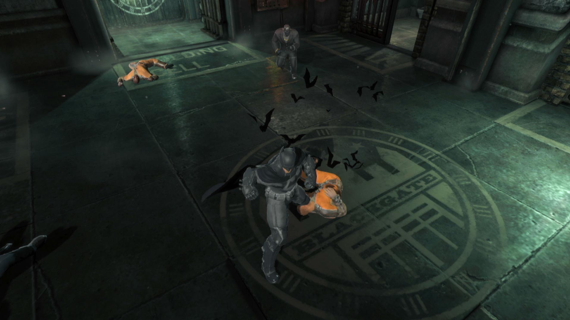 Batman Arkham Origins PS3 melee fighting screenshot