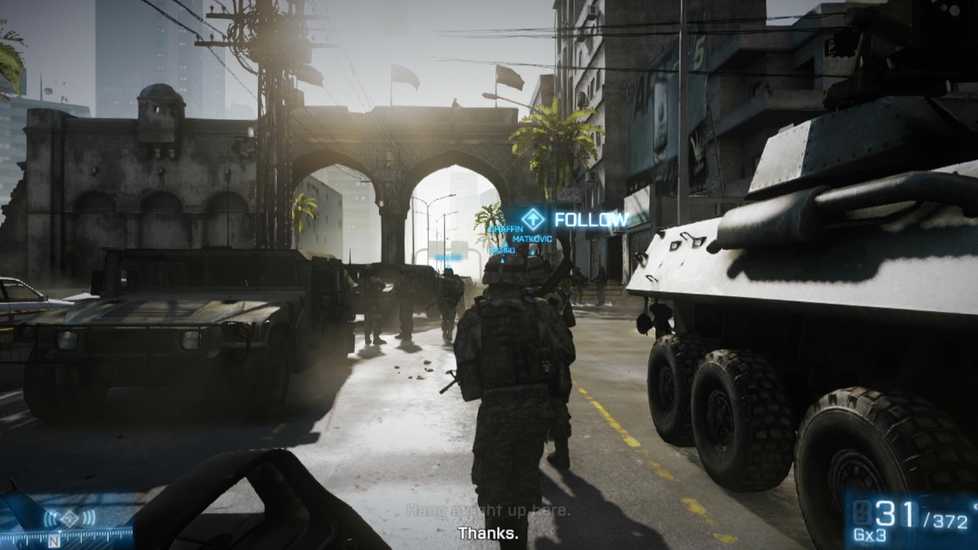 Battlefield 3 PS3 screenshot mission 1