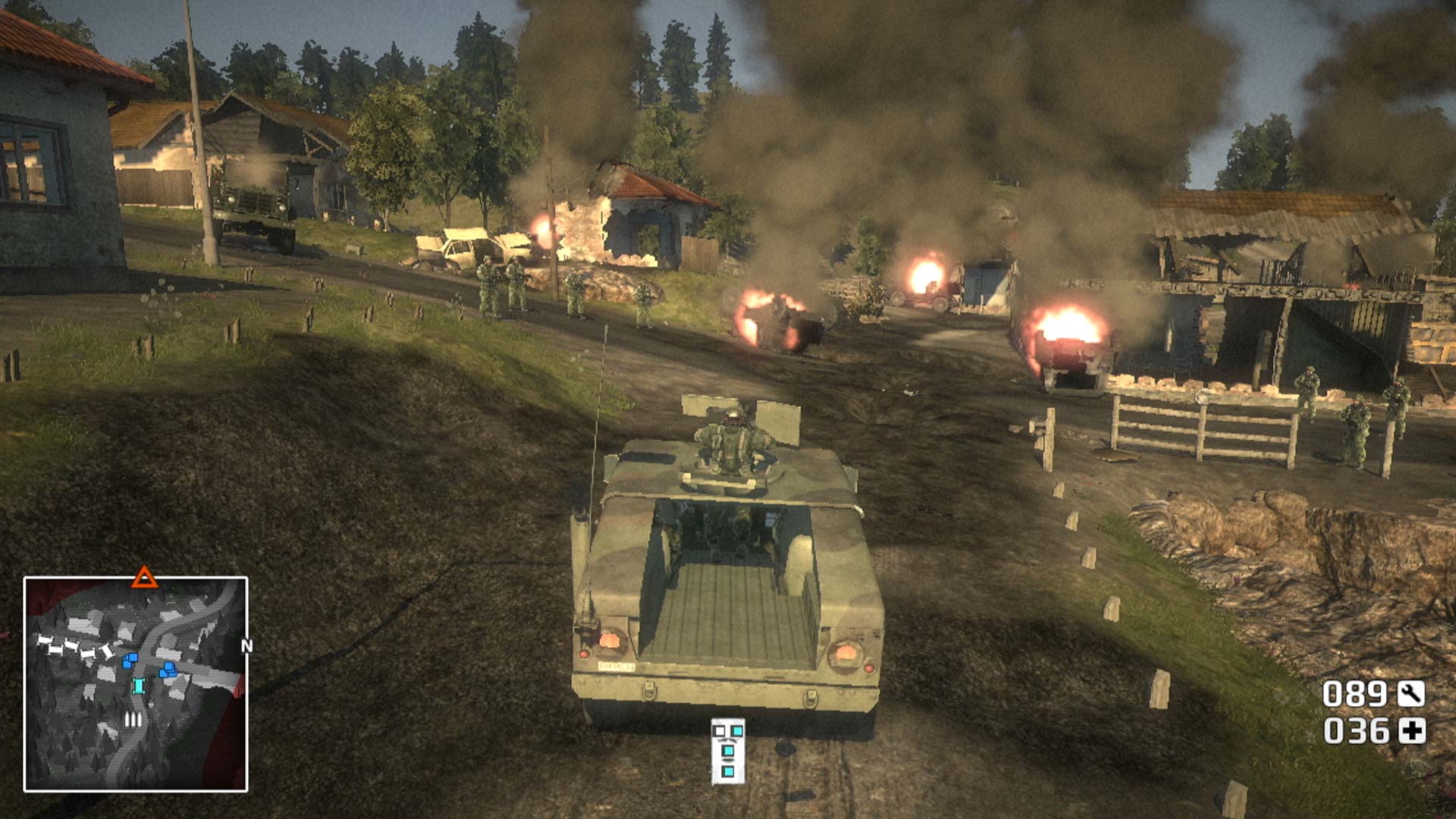 Battlefield Bad Company PS3 driving screenshot