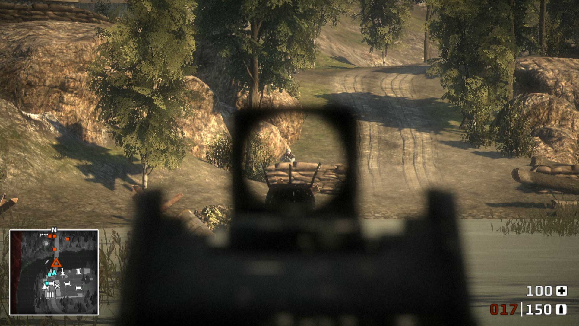 Battlefield Bad Company PS3 aiming scope soldier