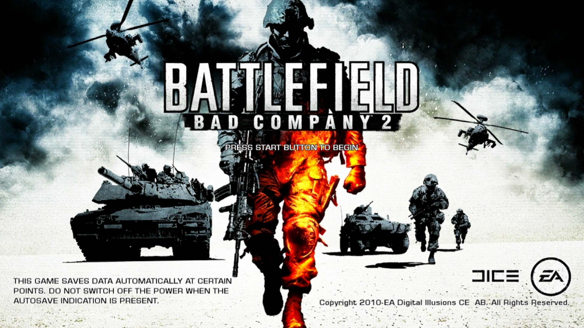 Battlefield Bad Company 2 Limited Edition PS3 game start title