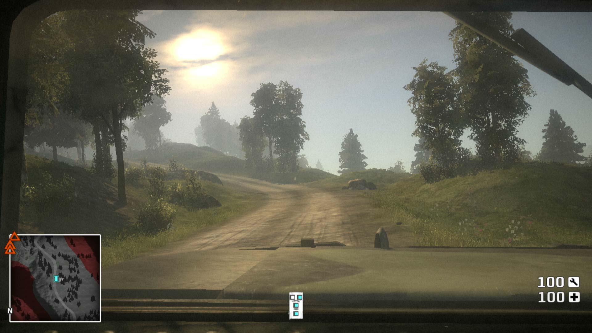 Battlefield Bad Company PS3 driving vehicle cabin view