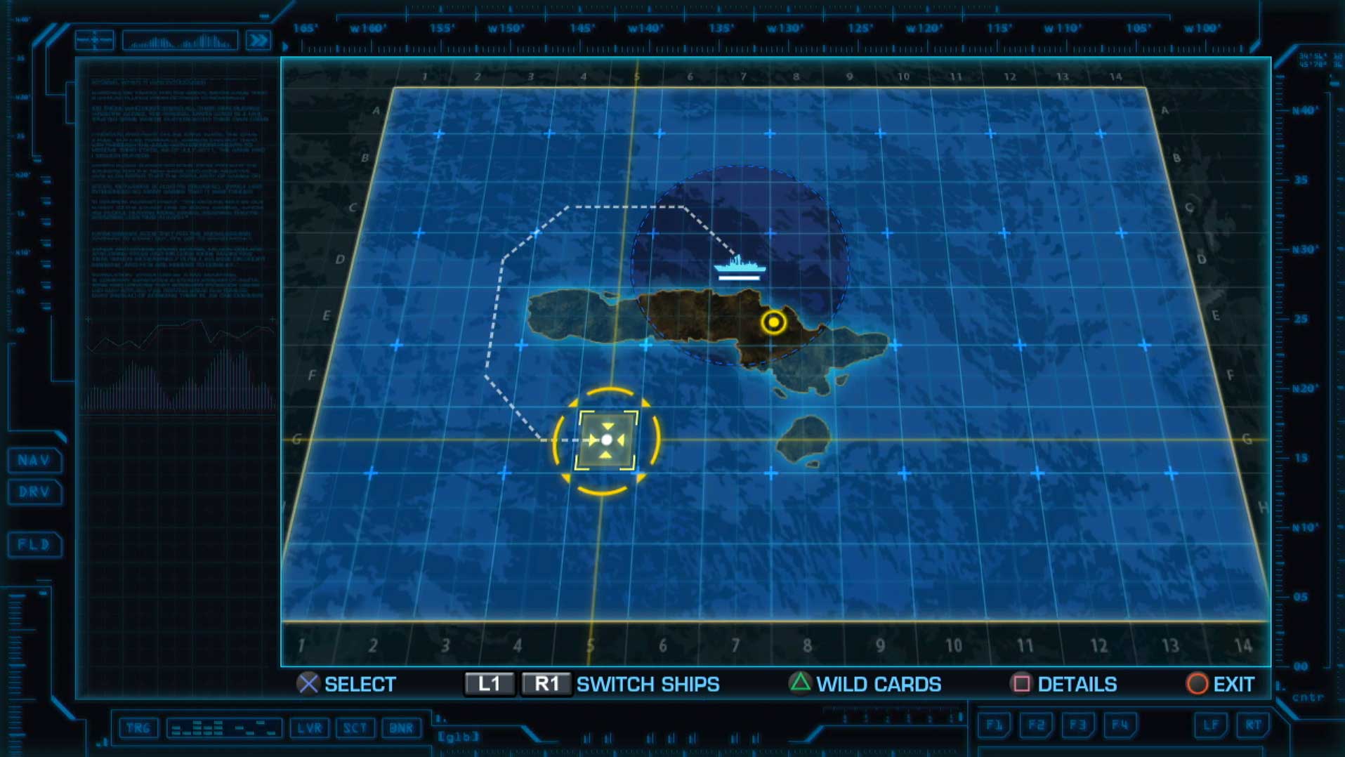 Battleship PS3 battle command batcom screen