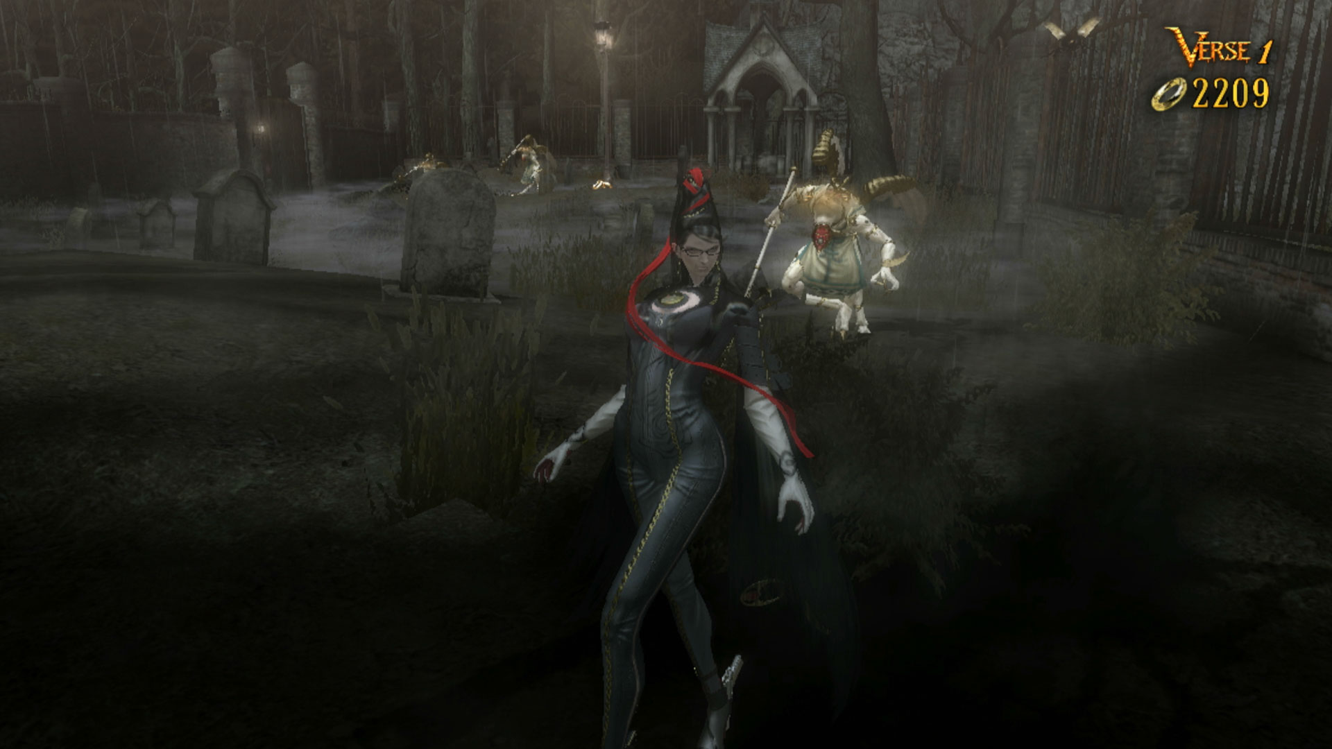 Bayonetta PS3 standing gameplay screenshot