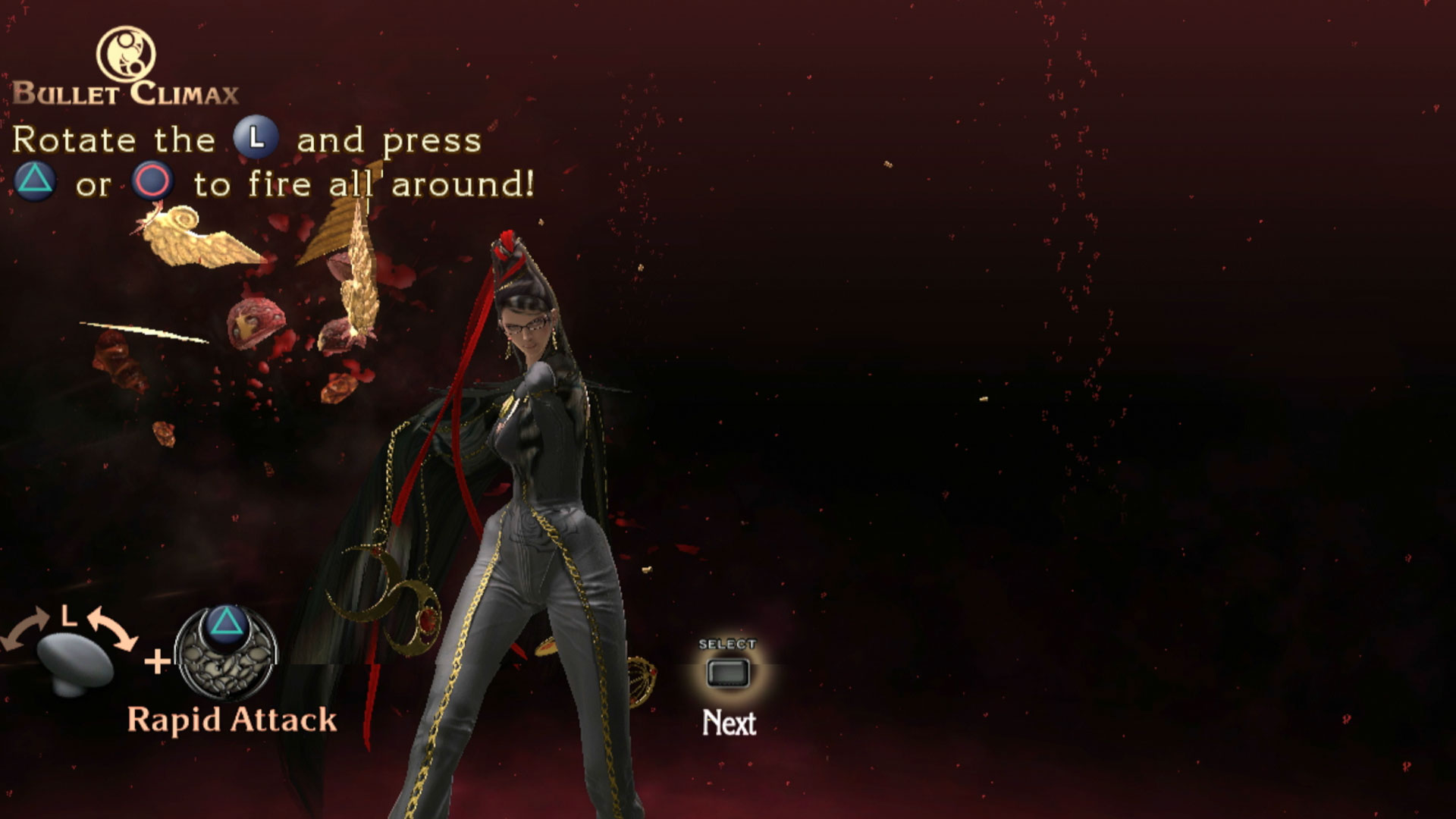 Bayonetta PS3 practice training rapid attack