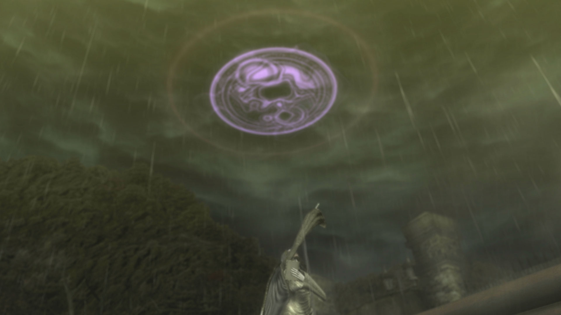 Bayonetta PS3 sky symbol purple