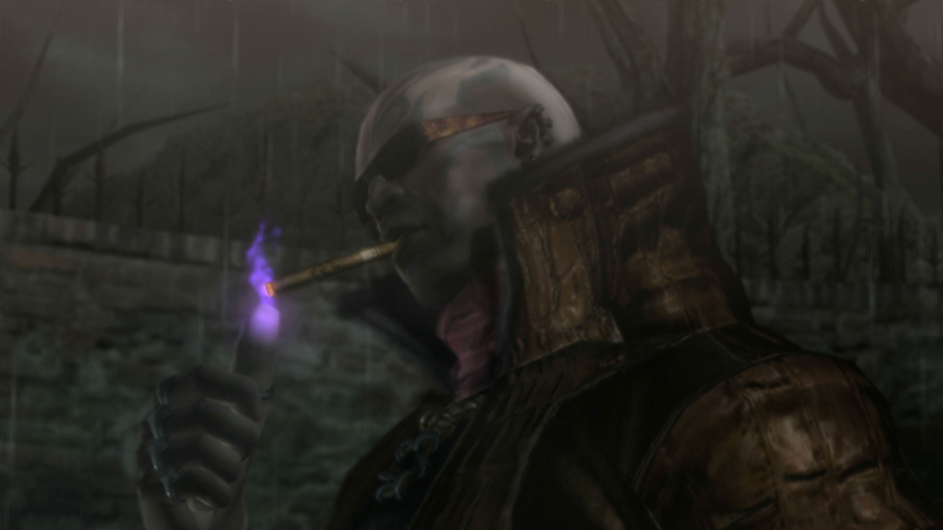 Bayonetta PS3 rodin smoking cigar cutscene