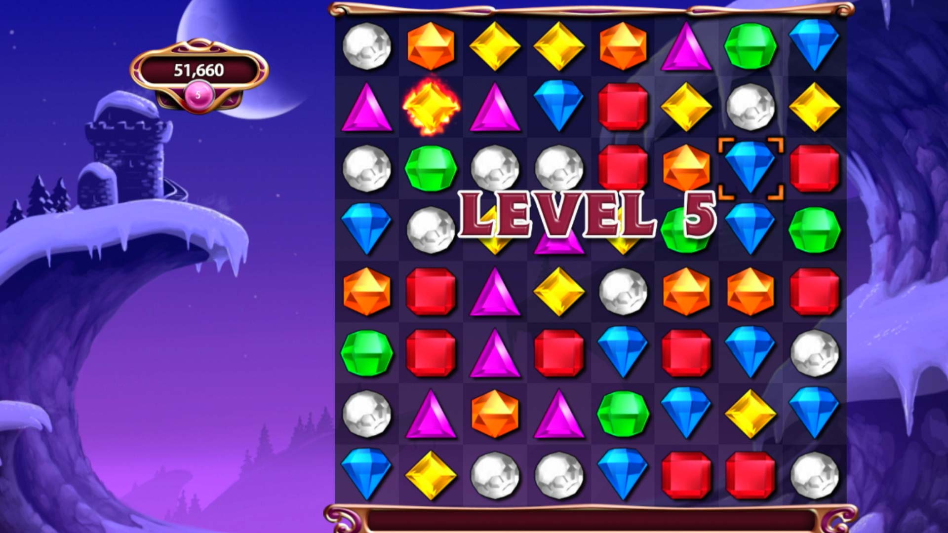 Bejeweled 3 PS3 level 4 gameplay