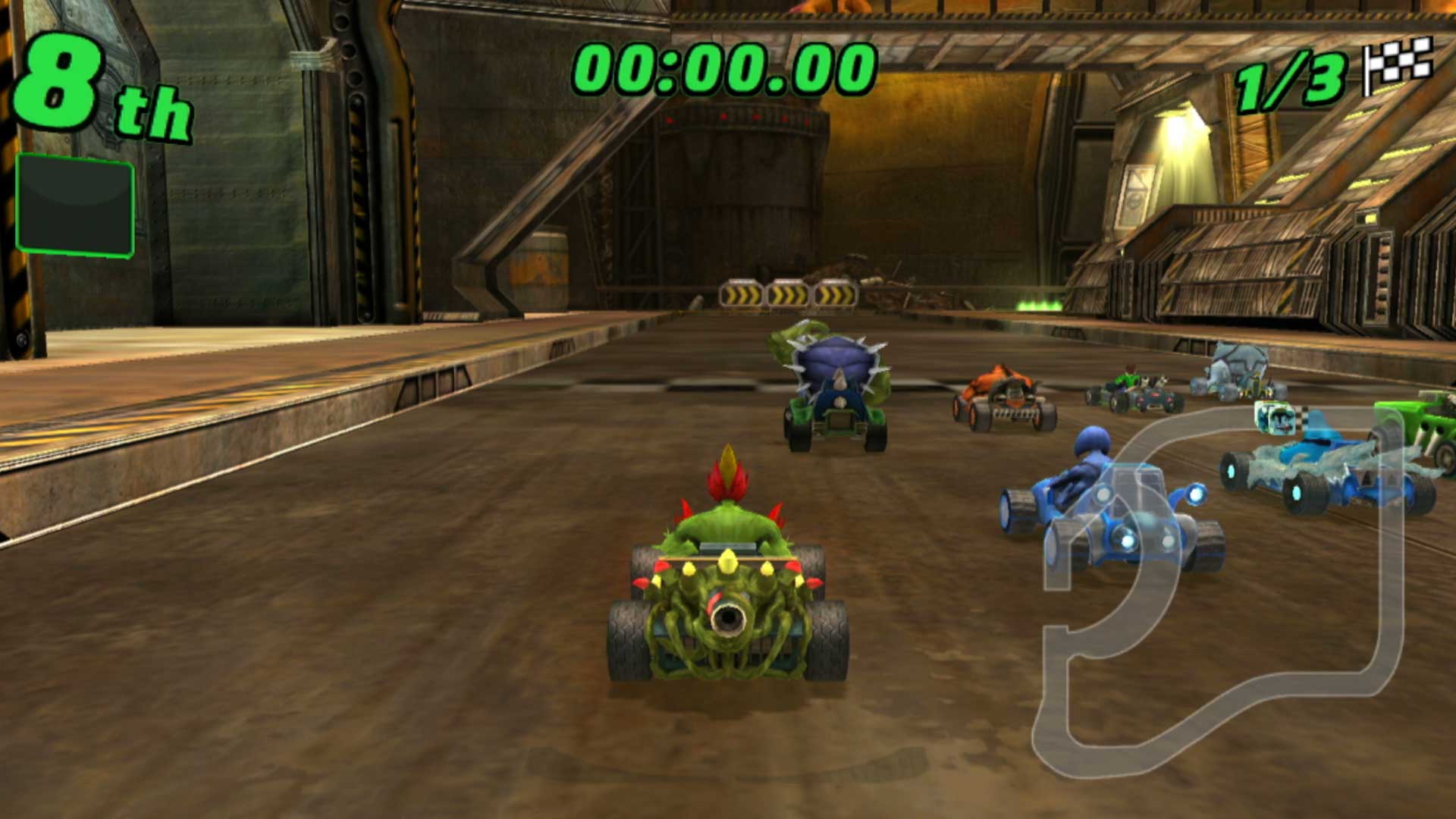 Ben 10 Galactic Racing PS3 swampfire gameplay screenshot