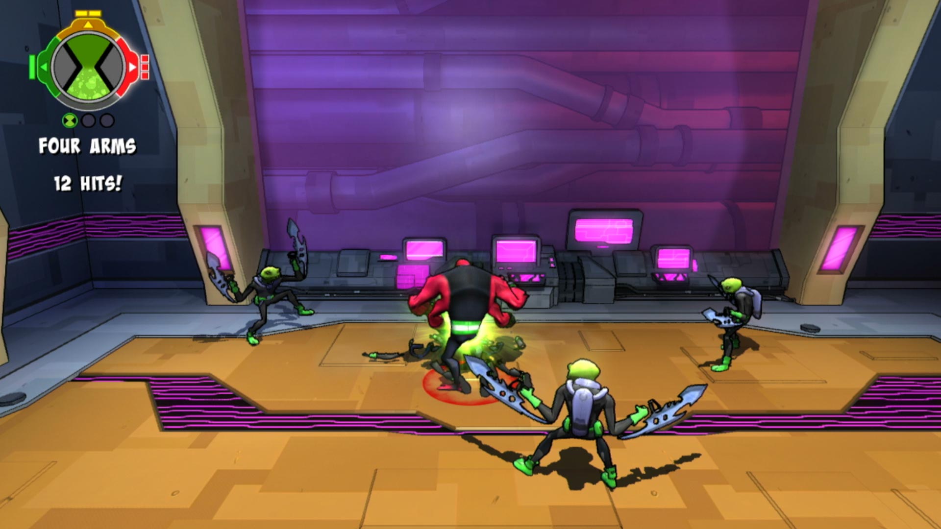 Ben 10 Omniverse 2 PS3 4 arms fighting