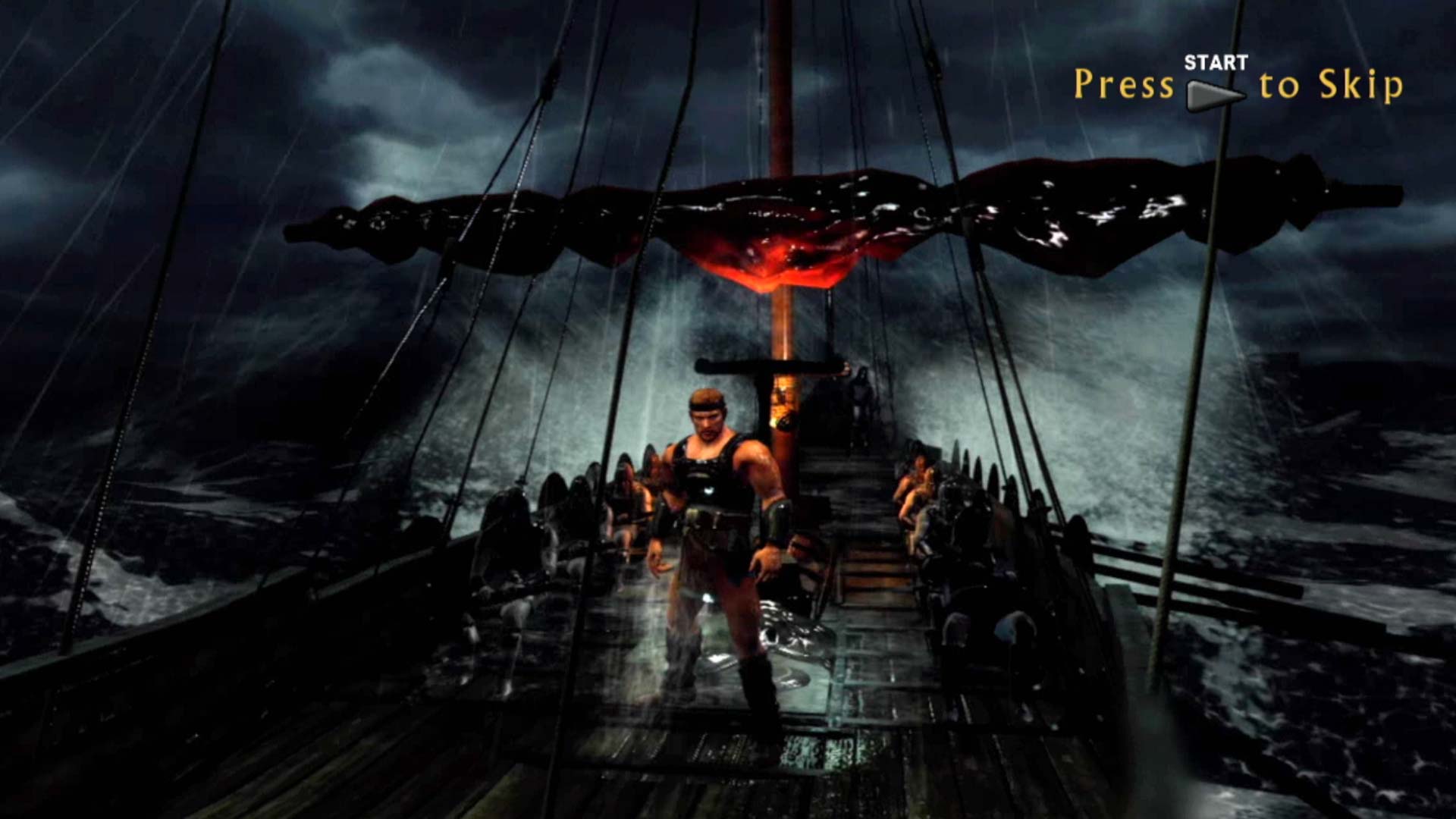 Beowulf The Game PS3 boating ship standing