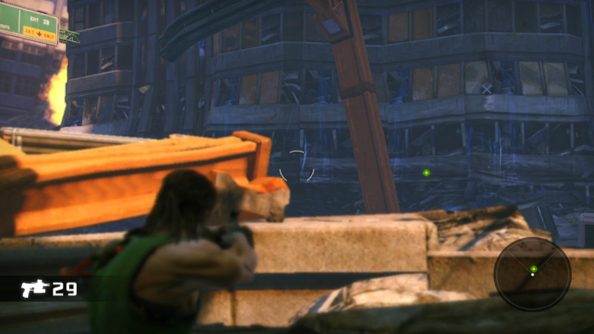 Bionic Commando PS3 aiming zone outside