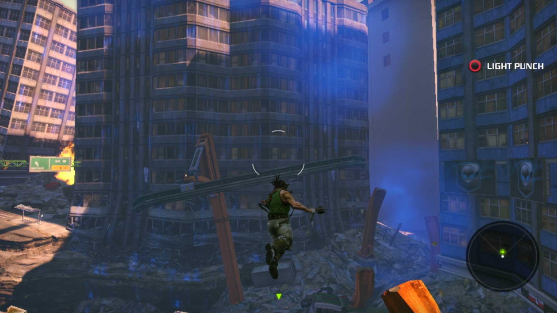 Bionic Commando PS3 jumping high gameplay