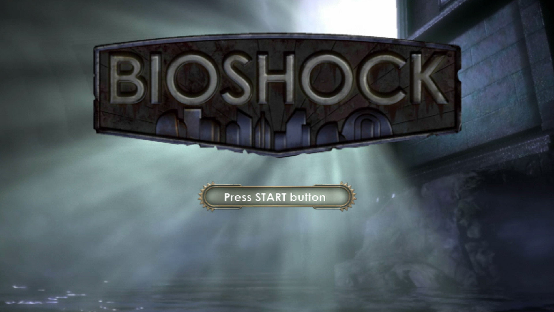 BioShock PS3 title start screen