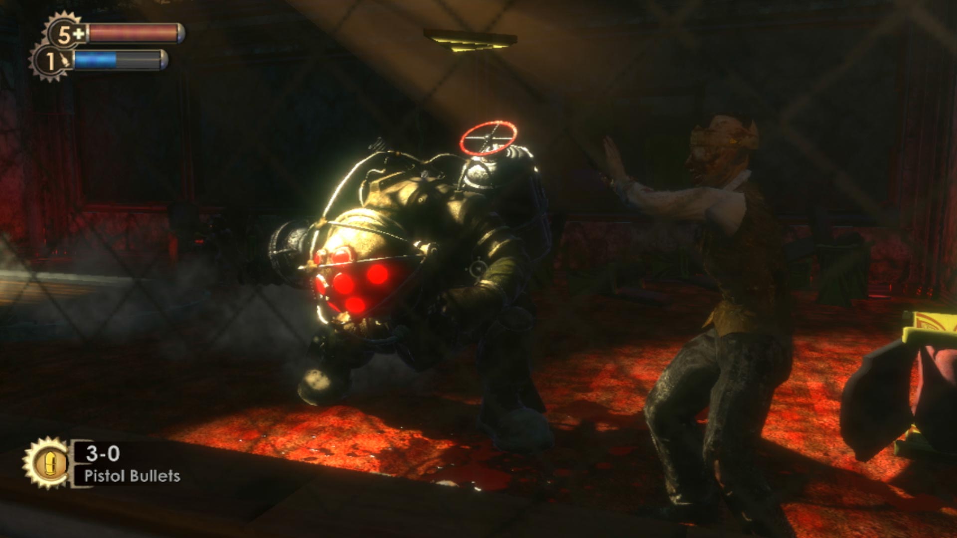 BioShock PS3 big daddy defending