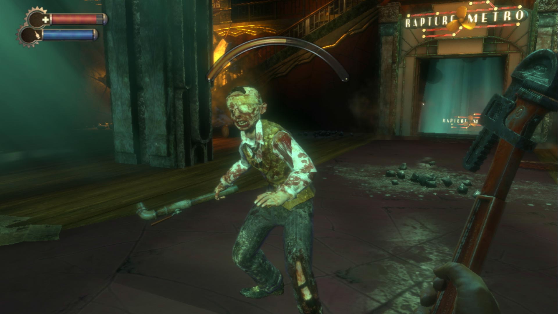 BioShock PS3 ugly enemy fight