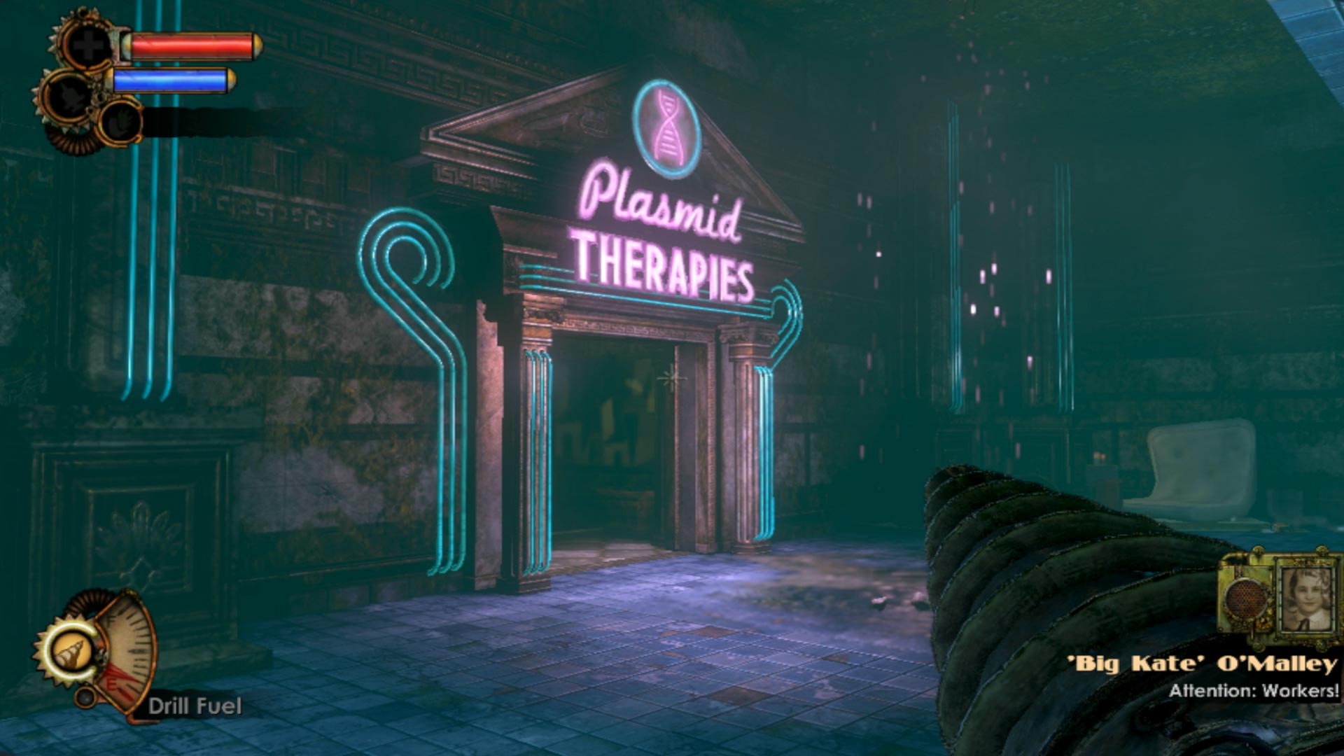 BioShock 2 PS3 plasmid therapies sign