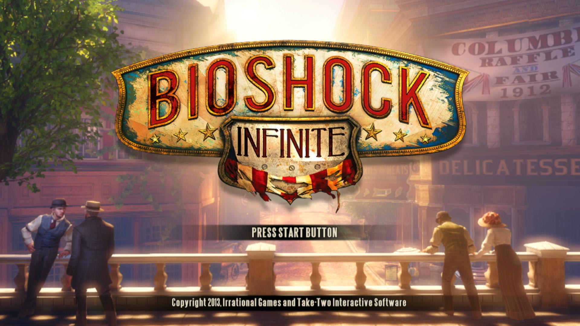 BioShock Infinite PS3 title start screen