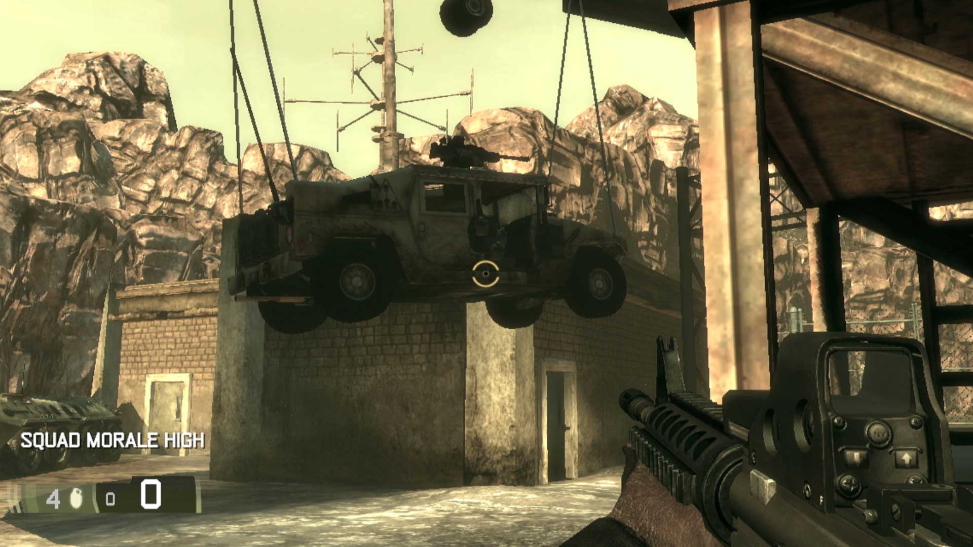 BlackSite Area 51 PS3 Humvee vehicle dropping