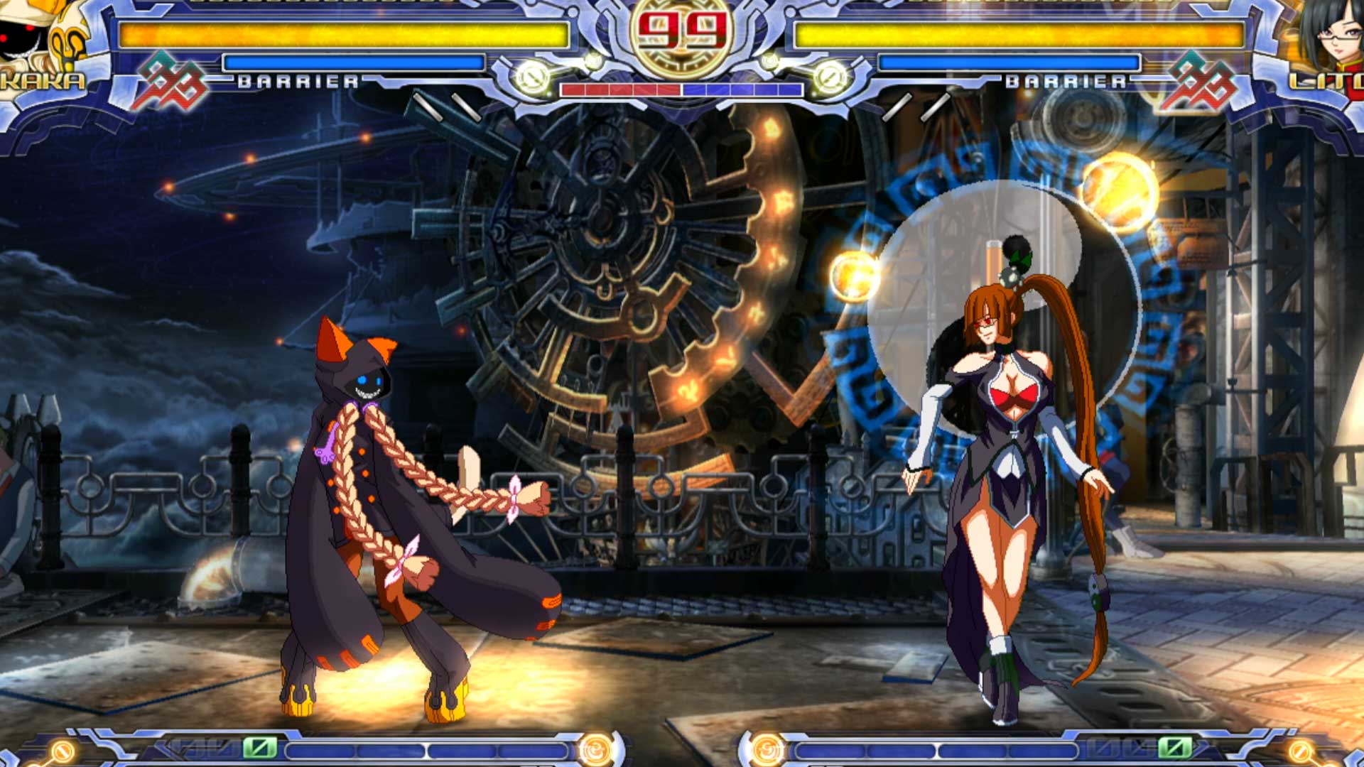 BlazBlue Calamity Trigger PS3 taokaka fighting litchi-faye-ling