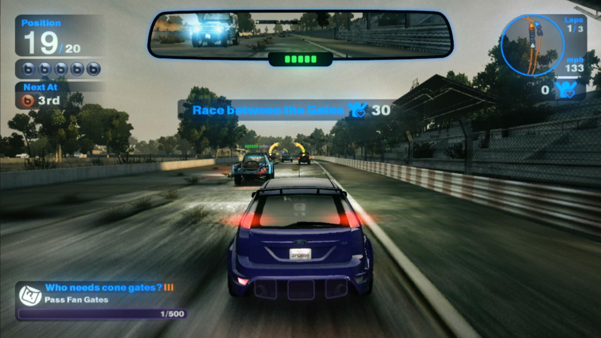 Blur PS3 screenshot ford focus rs gameplay