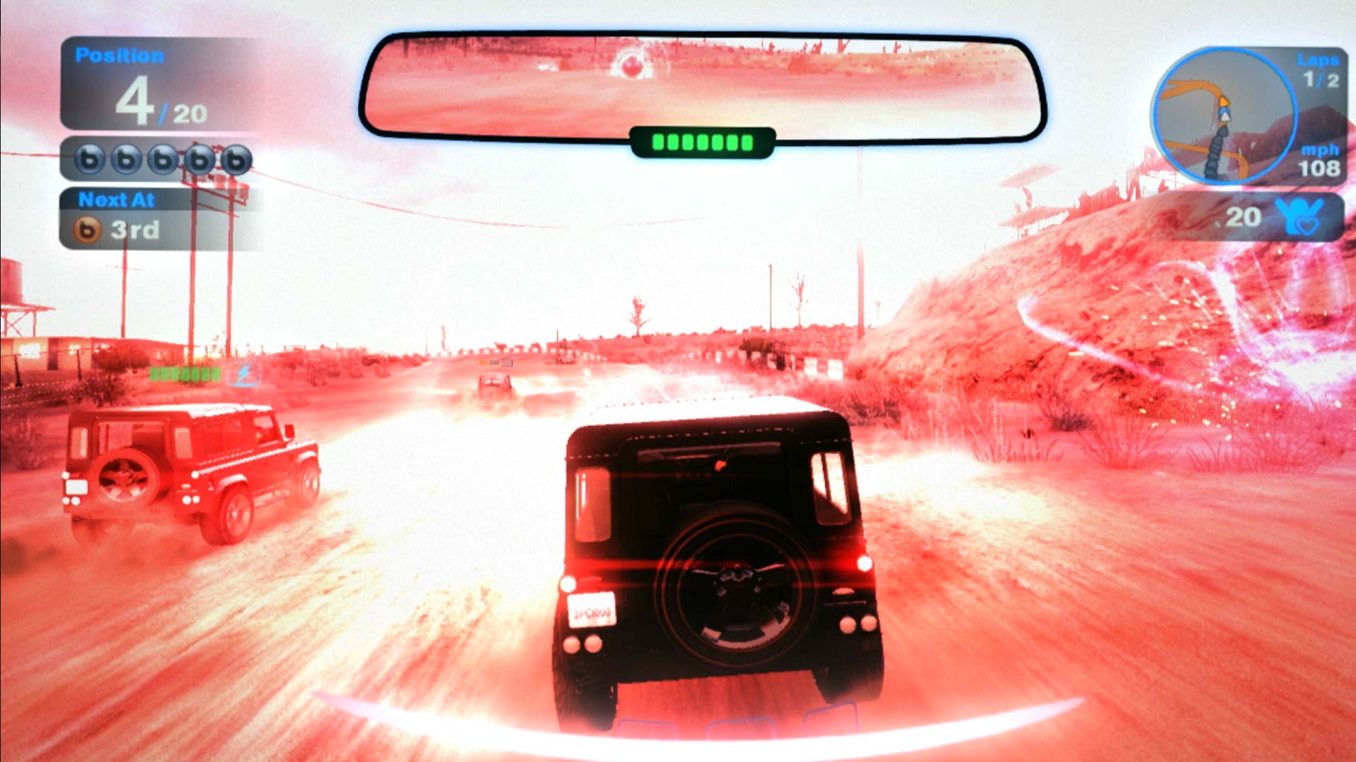 Blur PS3 screenshot range rover screenshot explosive