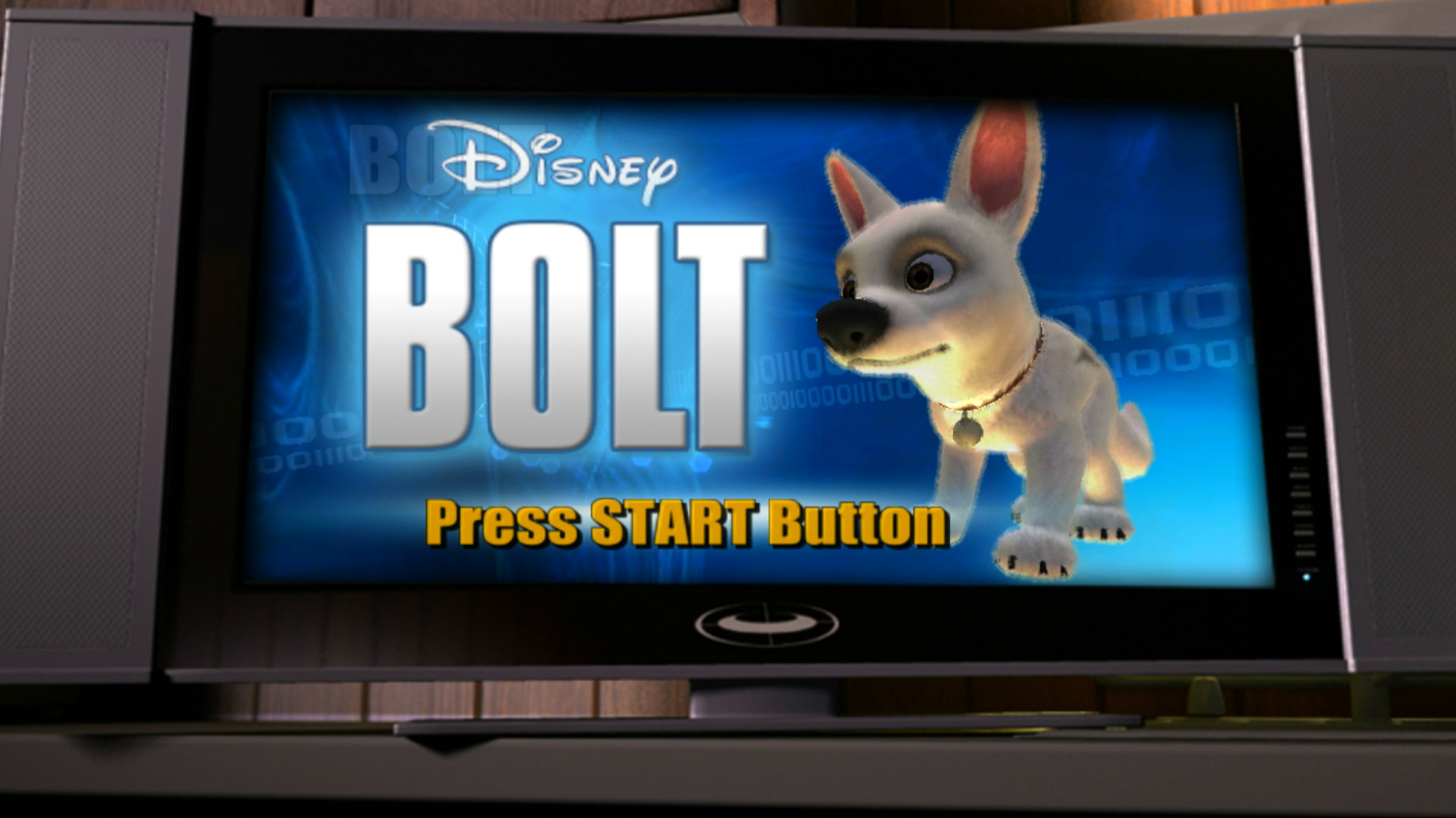 Bolt Video Game PS3 title start screen