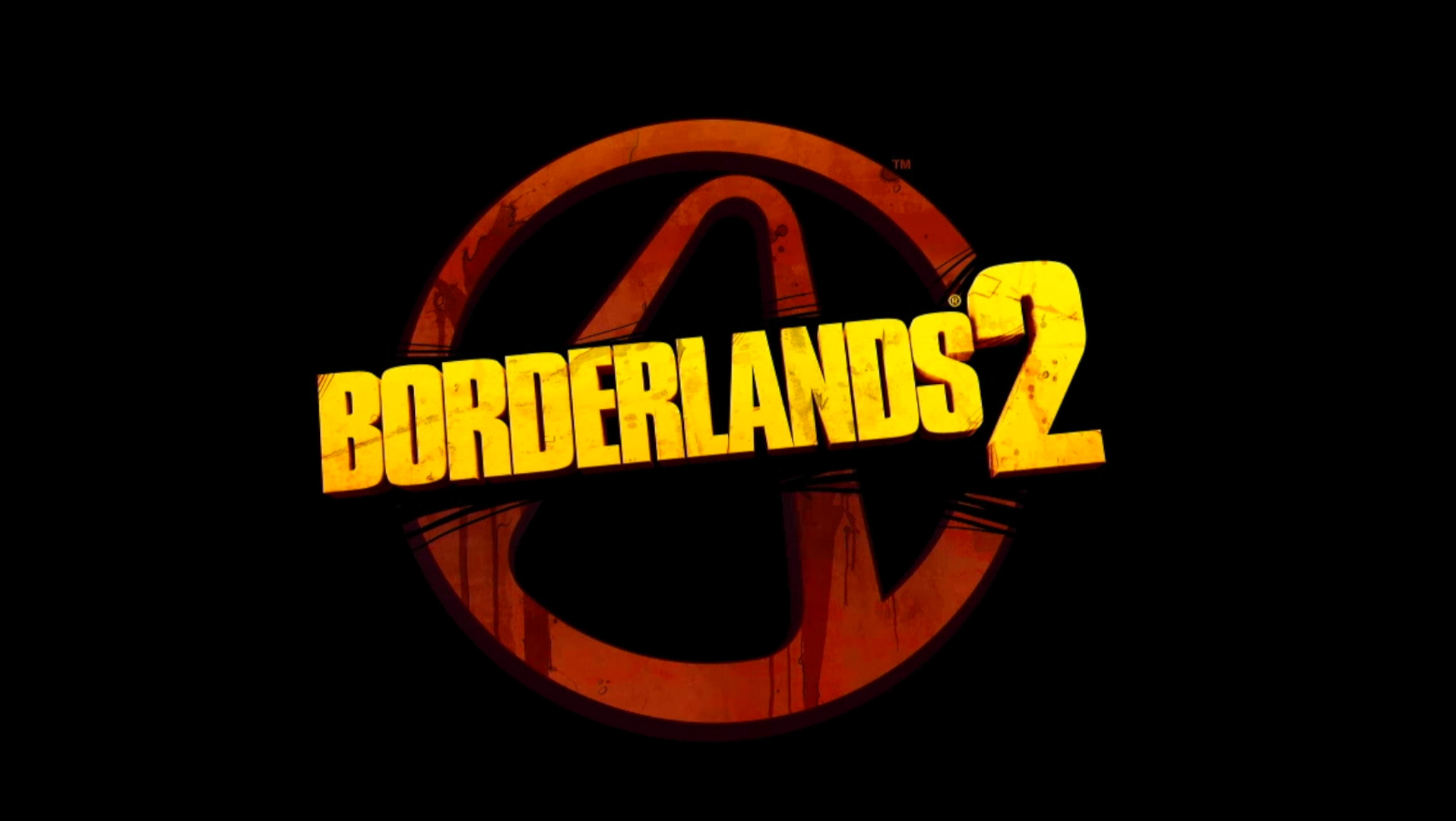 Borderlands 2 PS3 game logo black background