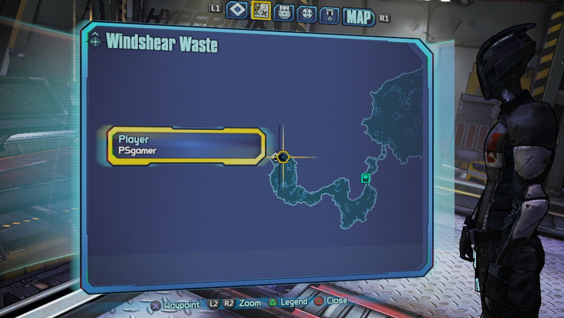 Borderlands 2 PS3 game map level