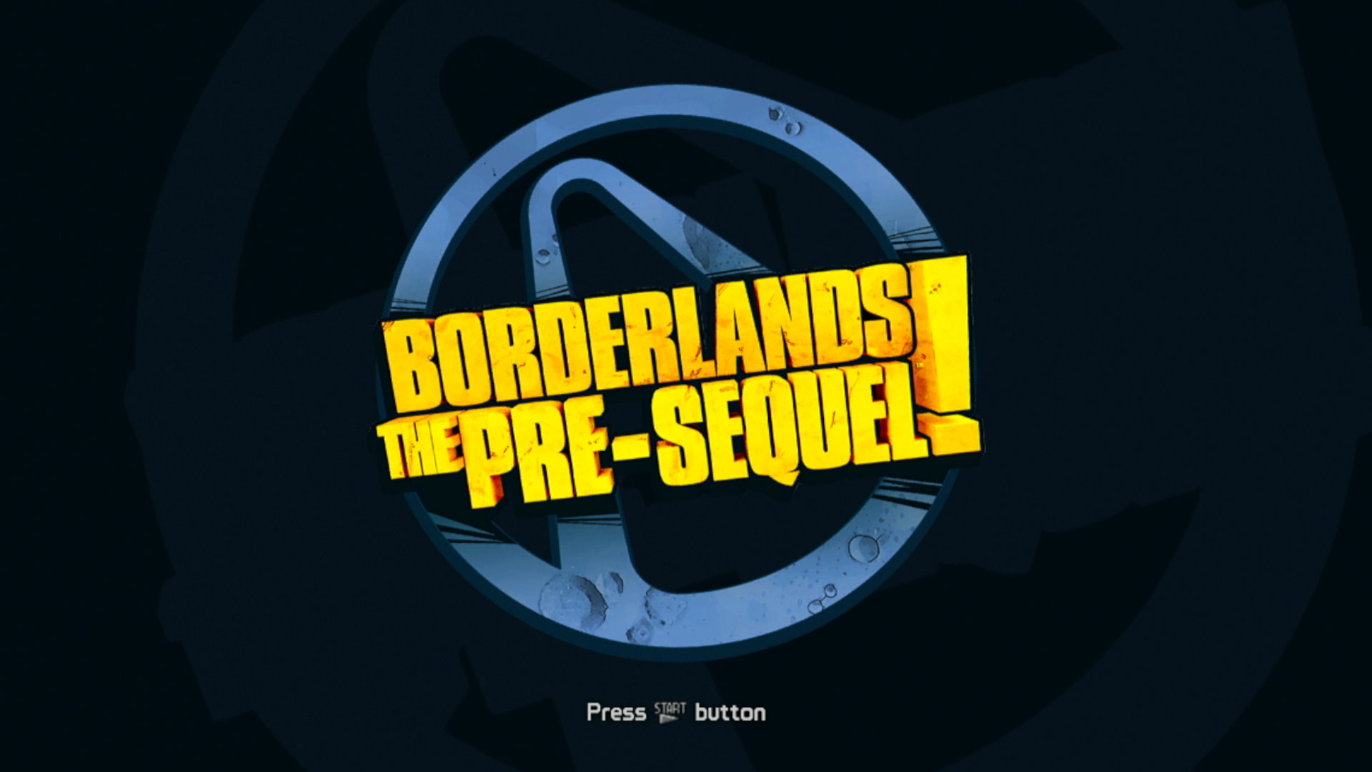 Borderlands The Pre-Sequel PS3 title start screen