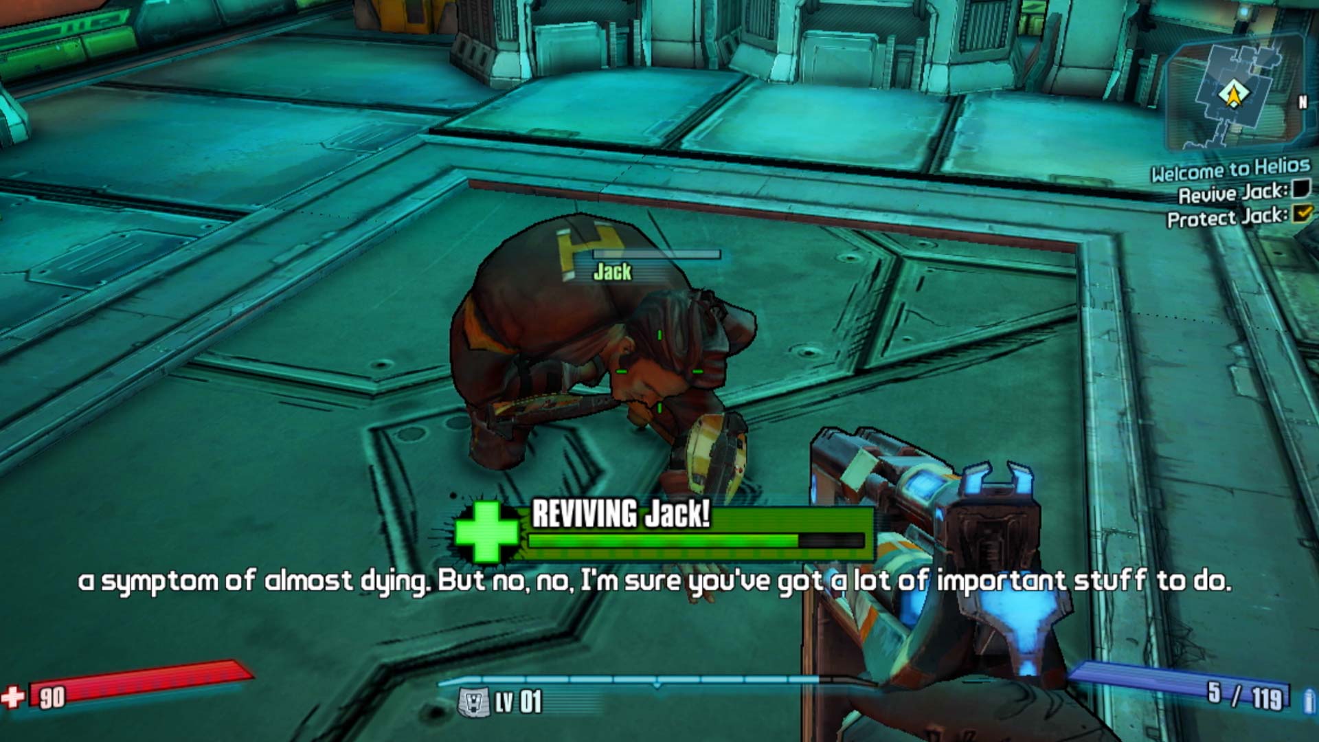 Borderlands The Pre-Sequel PS3 reviving jack