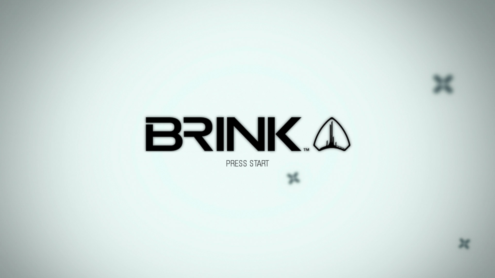 Brink PS3 video game title start screen