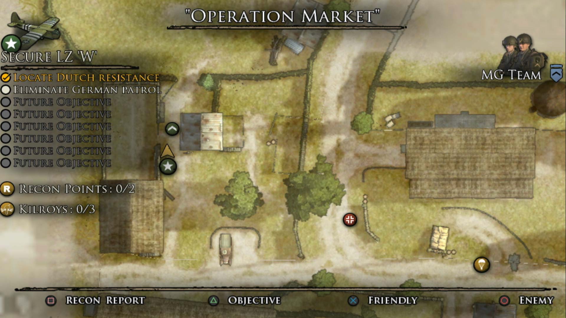 Brothers in Arms Hells Highway PS3 game map objectives