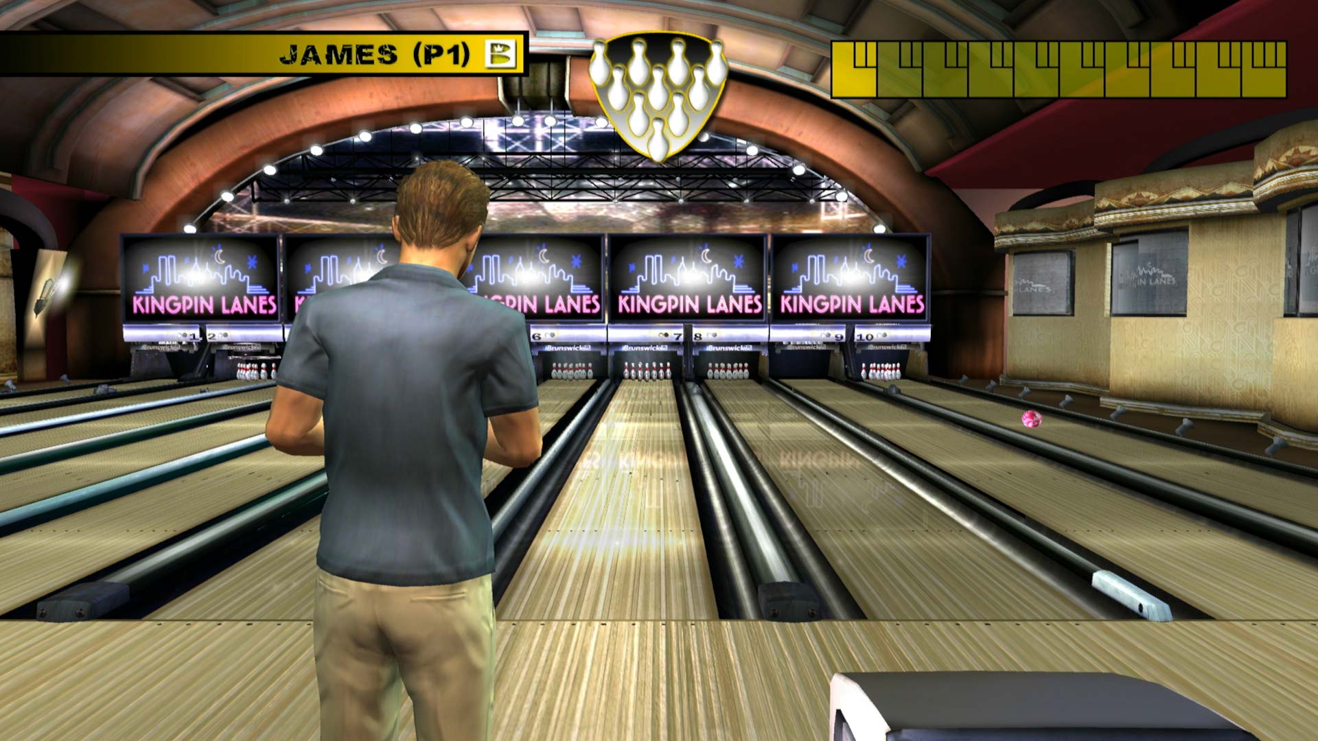 Bruswick Pro Bowling PS3 kingpin lanes