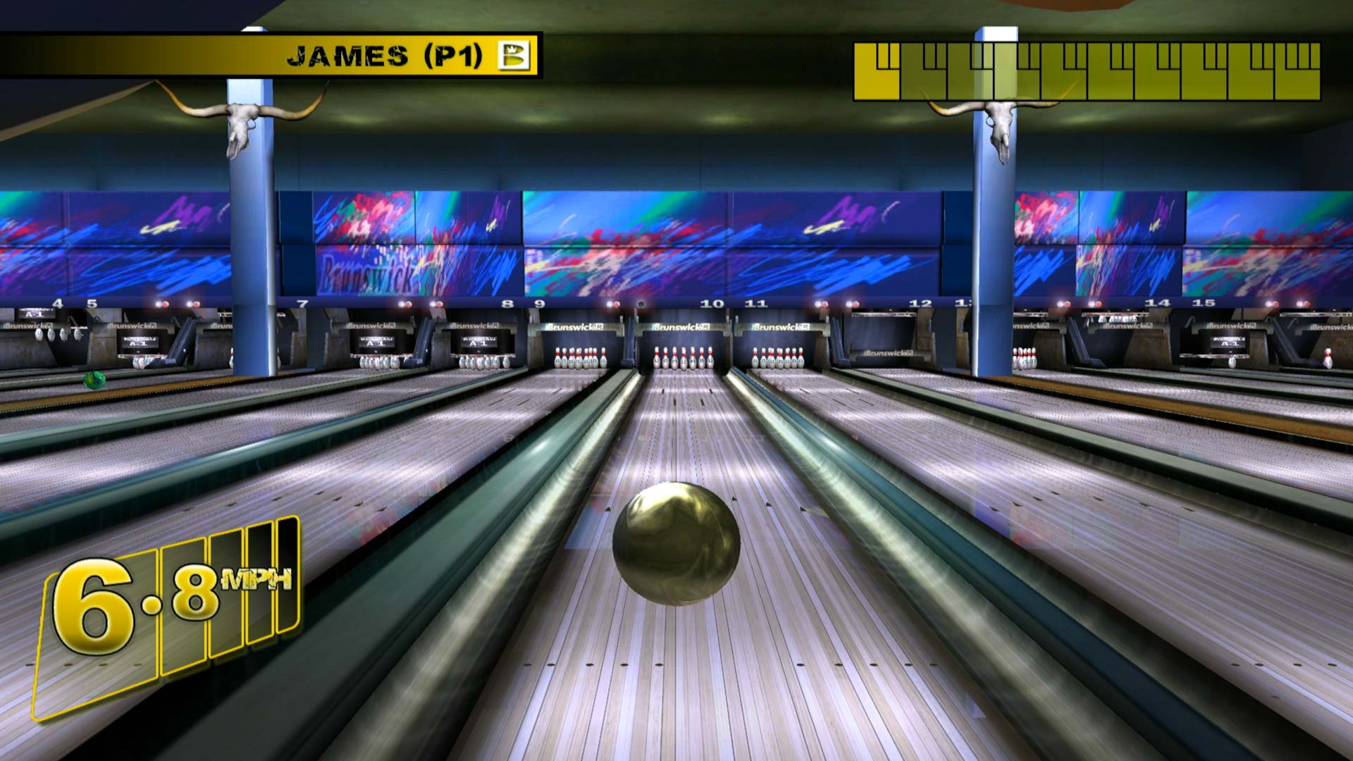 Bruswick Pro Bowling PS3 Zone xl alley