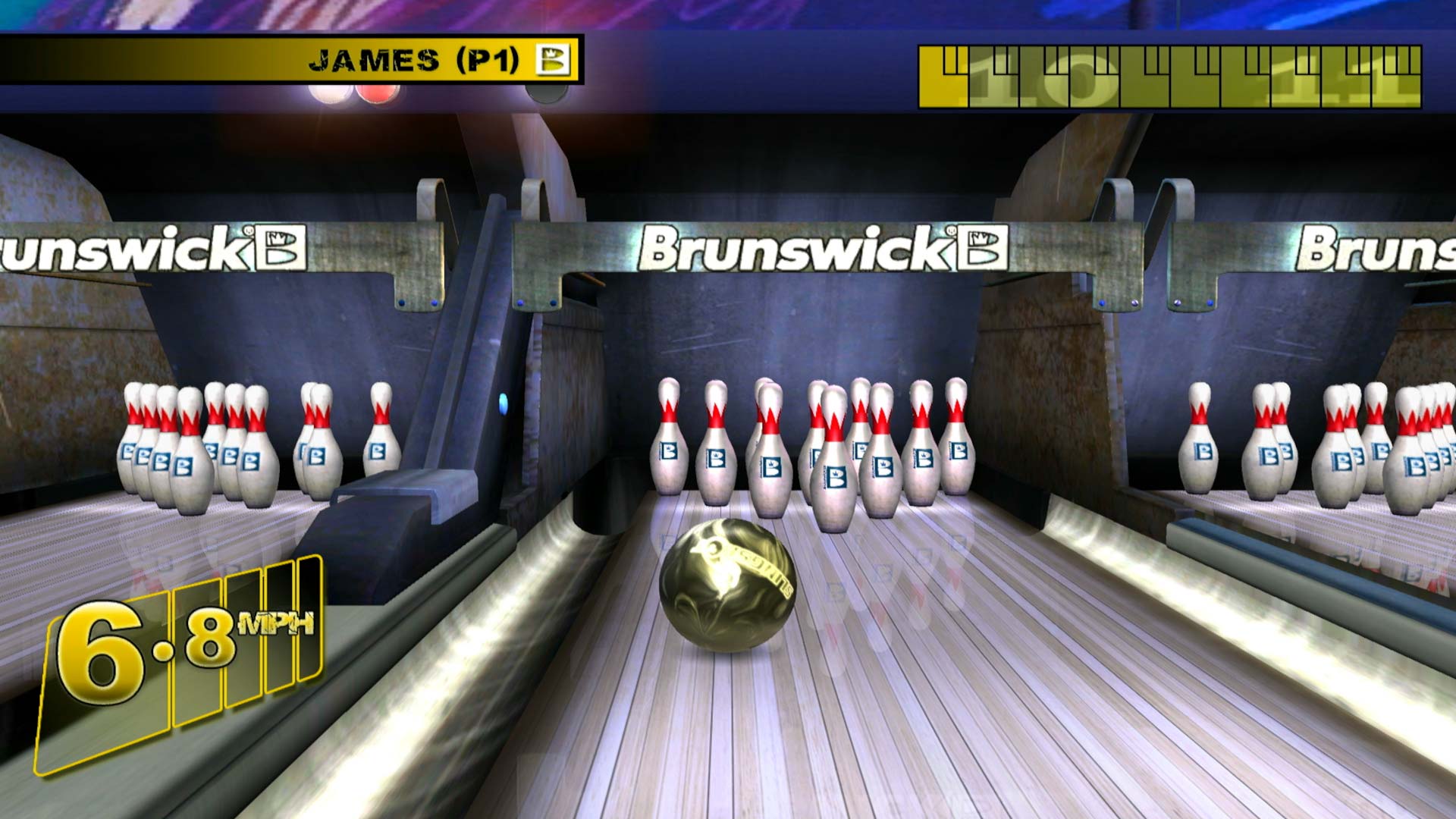 Bruswick Pro Bowling PS3 10 pins