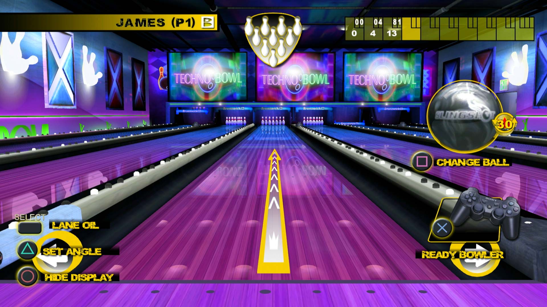 Bruswick Pro Bowling PS3 Technobowl alley location