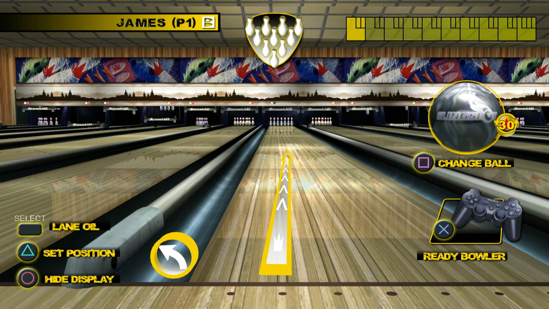 Bruswick Pro Bowling PS3 victory lanes