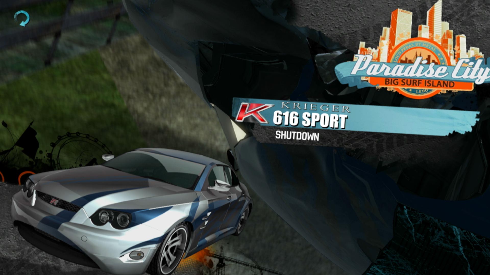 Burnout Paradise PS3 krierger 616 sport vehicle unlocked